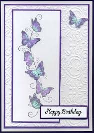 Help people make that one to one connection by providing them with custom greeting card printing. Night Time Stamping Butterfly Border Embossed Cards Card Making Birthday Stamped Cards