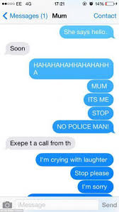 You can make the bot about any subject you like and pretend this is a part of a mass text service. Lily Sharp Pranks Her Mum By Faking Her Own Kidnapping In Texts Daily Mail Online