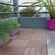 Offrez vous une pièce à vivre supplémentaire au jardin, en habillant votre terrasse de bois. Dalle Clipsable Composite Brun L 30 X L 30 Cm X Ep 23 Mm Leroy Merlin