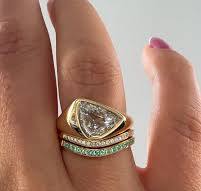 Slim Paraiba Tourmaline Curved Stacking Ring – ARTEMER