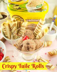 Crispy Tuile Rolls Aka Wafer Rolls Recipe Crispy Wafer Ice Cream