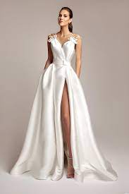 Wedding Dress With Pockets Modern Wedding Dress Silk Wedding Dress Wedding Dresses