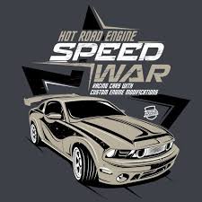 Speed War Illustration Of A Classic Fast Car In 2020 Fast Cars Car Classic Cars