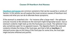 Image result for Nausea Causes