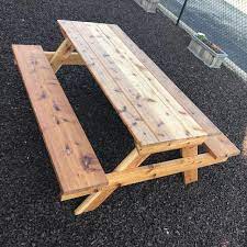 Follow the manufacturer's instructions for drying times. Best All Cedar 6ft Long Picnic Table Coated With Thomson S Water Sealer For Sale In Peoria Illinois For 2021