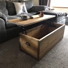 Adjustable Height Coffee Table Chest Modern Industrial Etsy In 2020 Adjustable Height Coffee Table Chest Coffee Table Coffee Table With Storage