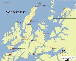 It has a couple of small mountains and 4 sandy beaches and is very close to. Stepmap Vesteralen Landkarte Fur Norwegen