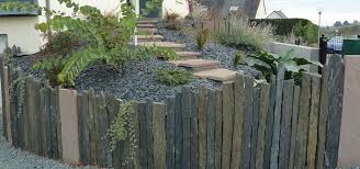 Marches Retenues De Terre Murets Pilliers Paysagiste Angers Chevalier Paysage Bordure Jardin Bois Marches Jardin Amenagement Jardin