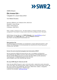 In einer blutdrucktabelle können sie folgende daten übersichtlich eintragen: Pdf Die Innere Uhr Taktgeber Fur Unsere Gesundheit
