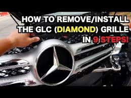 How To Remove Install The 2017 Glc Diamond Grille In 9 Steps Mercedes Benz Youtube