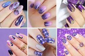 First, it is purple butterfly design. 12 Majestic Purple Nail Designs To Try This Weekend