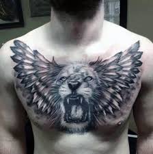 Top 73 Lion Chest Tattoo Ideas 2021 Inspiration Guide Lion Chest Tattoo Chest Tattoo Animal Tattoos For Men