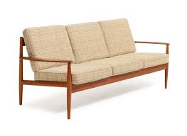 Furniture cushion support insert, sagging sofa couch recliner cushion wood support seat support furniture savers extend the life of your sofa, stronger. Lot Art C W F France Grand Danois Three Seater Sofa With Teak Frame Loose Epeda Cushions Upholstered With Beige Wool Manufactured By France Son L 191 Cm