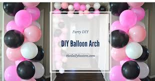 What is a balloon garland? Balloon Week Diy Balloon Arch Without Helium The Daily Hostess