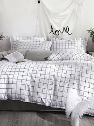 chambre minimaliste pour ado douillette de lit literie noire housse de couette