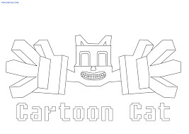 Minecraft is an open world video game originally created by swedish programmer markus notch persson and later developed and published by his company mojang. Cartoon Cat Coloring Pages For Free Printing Wonder Day Coloring Pages For Children And Adults