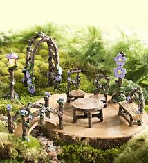 Miniature Fairy Garden Lavender Grove Set 8 Pieces Indoor Fairy Gardens Fairy Garden Houses Fairy Garden