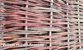 This woven willow border from garden life is perfect for adding a neat, natural border to your garden. Willow Hurdle Screening Panels Clarkes Of Walsham