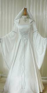 Medieval Pagan Renaissance Ivory Cream Silver Hooded Wedding Medieval Dresses And Gowns For Weddings Handfasting Ceremonies And Other Special Occasions Celtic Wedding Dress Medieval Wedding Dress Medieval Dress