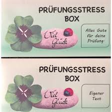 Gestern hat ein konzert stattgefunden. Prufungsstressbox Motivationsbox Fur Alle Die Vor