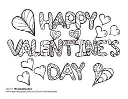 Download the free printable pdf, and print in black and white on regular copy paper. Happy Valentine S Day Colouring Page By Weasiesdoodles Tpt