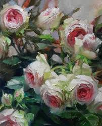 Flowers Painting On Canvas Rose Art Original Painting Oil Etsy Flower Painting Rose Art Flower Canvas