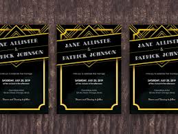 The Great Gatsby Wedding Invitation Template Printable Roaring 20s Wedding Invites Vintage Wedding 1920s Art Deco Invitations Suite Gatsby Wedding Invitations Art Deco Invitations Deco Wedding Invitations