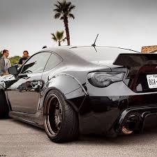 Modified Black Scion Fr S Wide Stance Tuner Cars Toyota Gt86 Subaru Brz