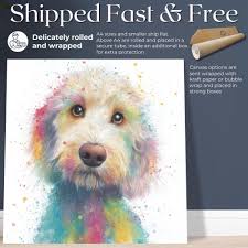 Golden Goldendoodle Art Print Canvas