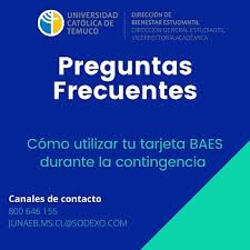 Gobierno publica fechas para cargar tarjetas junaeb. Como Utilizar Tu Tarjeta Baes Durante La Contingencia Direccion General Estudiantil