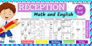 250 free phonics worksheets covering all 44 sounds, reading, spelling, sight words and sentences! Reception Workbook Math And English Age 5 6 The Mum Educates