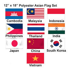 Thailand flag has this alias because of its usage of three dissimilar colors. 12 X 18 Asian Mounted Flags Set 1 1 800 Flags