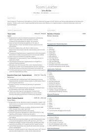Jun 12, 2021 · job purpose to lead the branch with the objective of providing efficient customer service and achievement of sales targets. Team Leader Resume Samples And Templates Visualcv