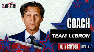 The utah jazz have named atlanta hawks assistant coach quin snyder their new head coach, the team announced friday. Nbaallstar On Twitter Utahjazz Head Coach Quin Snyder And His Staff Will Coach Team Lebron In The 2021 Nbaallstar Game On Sunday March 7 At State Farm Arena In Atlanta Https T Co Hvcpgdhmop Https T Co 9hrpkzaqrz