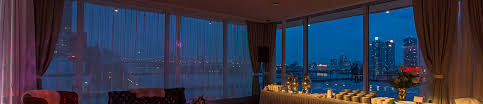 When you're there, your eating above the east river. Gallery Delegates Dining Room