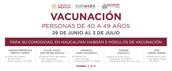215 mil serán para puebla. Vacuna Covid 40 A 49 Anos En Tlalnepantla Y Naucalpan Enterate Un1on Edomex