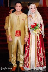 Modern Muslimah Wedding Pengantin Wanita Pengantin Baju Pengantin