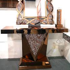 Mirrors can be functional, decorative, or both at the same time. Mirrored Furniture Factory Gold Glass Crushed Diamond Console Table With Wall Mirror Set Buy Mirrored Furniture Factory Console Table Gold Glass Console Table With Wall Mirror Crushed Diamond Console Table With Wall Mirror