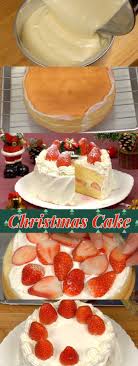 Christmas Cake Recipe Strawberry Sponge Cake Cooking With Dog Recipe Christmas Cake Recipes Japanese Christmas Cake Christmas Cake