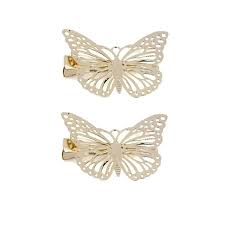 Original price $5.99 sale price $3.59. Set Of 2 Golden Butterfly Hair Clips Pretty Missy Inc