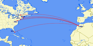 It also serves twelve more countries in the rest of europe, 24 in africa, three in the. Royal Air Maroc Wants To Launch 787 Flights From Casablanca To Boston Simple Flying