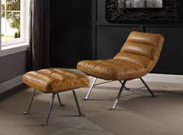 Westelm.com has been visited by 100k+ users in the past month Bison Accent Chair Ottoman Set 59650 Toffee Leather By Acme