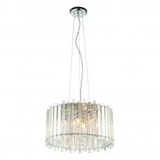 Schöbel crystal glass produces as lighting manufacturer a wide spectrum for the light planning at hotel, bar and restaurant. Crystal Glass And Chrome 5 Light Ceiling Pendant Light