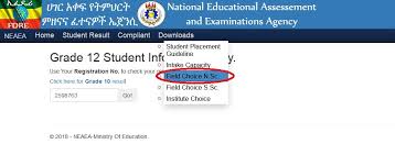 Save time and get neaea grade 12 placement 2021 details here at mabumbe.com. National Educational Assessment Examination Agency Neaea How To Check Your Field Choice Institute Choice Of Grade 12 Students Ethiopia Www Statusin Org