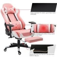 Nokaxus Gaming Chair Large Size High Back Ergonomic Racing Seat Chairs Gaming Gaming Chairs Pink Top Gaming Chair Chair Pc Gaming Chair