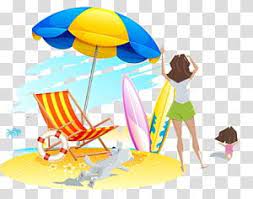 Beach Deckchair Sand Beach Transparent Background Png Clipart Blue Beach Umbrella Beach Drawing Beach Illustration