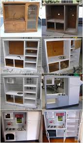 Rework An Previous Tv Cupboard Right Into A Play Kitchen For Your Little Princess Interiordesign Interior Design Diy Play Kitchen Play Kitchen Kids Kitchen