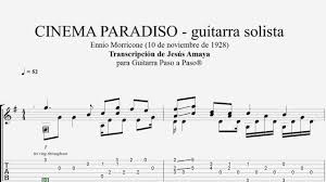 Cinema paradiso di luciana cruz. Cinema Paradiso Guitarra Solista Tablatura Por Jesus Amaya Youtube