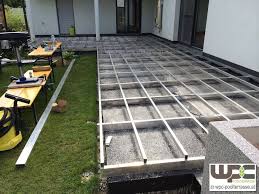 Bpc Wpc Aluminium Unterkonstruktion Alu Uk Auf Beton Hohe 19cm Terrasse Unterkonstruktion Terrassendielen Terrasse