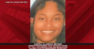 Missing teen Akeira Brown last seen May 17 in Maumelle, Arkansas